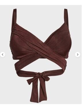 La Blanca Womens Crimson L'Amour Wrap Push-up Bikini Swim Top NWT 6